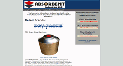 Desktop Screenshot of absorbentindustries.com